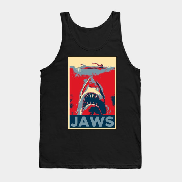 Jaws Hope Tank Top by TEEVEETEES